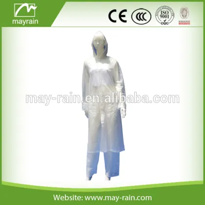 PVC raincoat blue raincoat