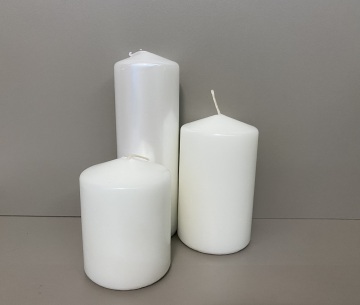 Wholesale Wedding Church Wax White Candle Pillar Candles