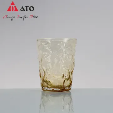 Embossed Pink Nordic Coffee Glass Cup Tumbler Cup