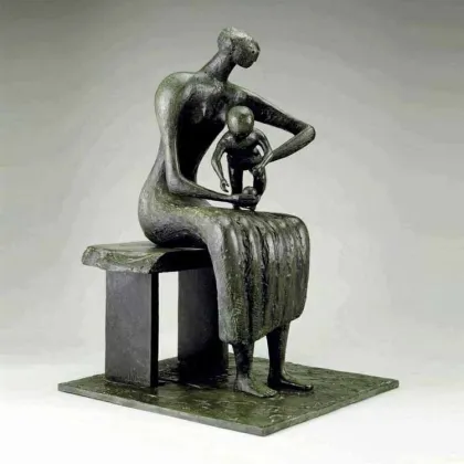 High quality bronze henry moore sculpture