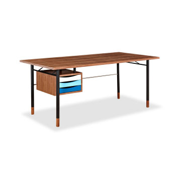 Color theory mid century modern writing desk