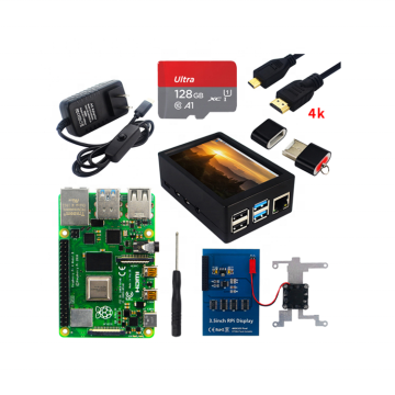 Raspberry PI 4 Model B Kit: 2 Go / 4 Go / 8 Go de RAM, boîtier, ventilateur de refroidissement, câble HDMI 4K