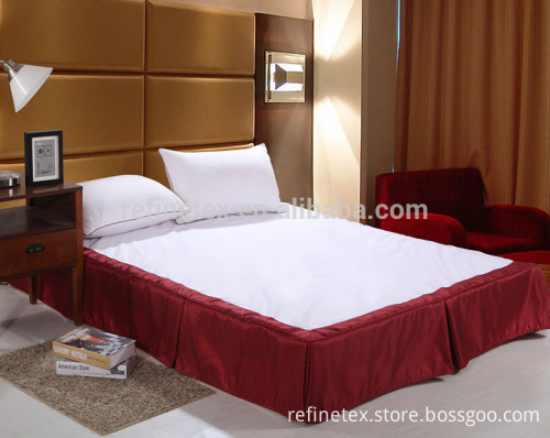 Bed Skirt For Hotel Use, Hotel Bed Skirt, Fitted Bed Skirt