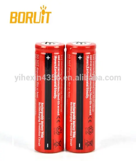 Boruit 3.7v 4000mAh 18650 Lithium Rechargeable Discharge Protection Circuits Li-ion Battery