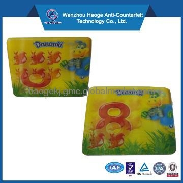 3D card, star,football,cartoon, animals, fruits