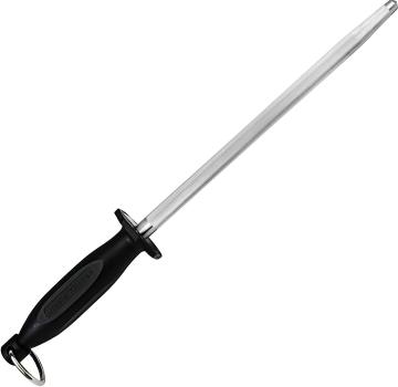 Professional Nuoten Knife Sharpener: 10-inch Honing Steel for Kitchen and Culinary Knives