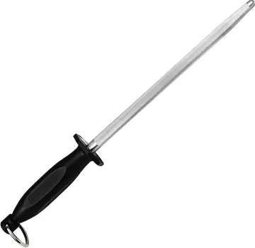 Professional Nuoten Knife Sharpener: 10-inch Honing Steel for Kitchen and Culinary Knives