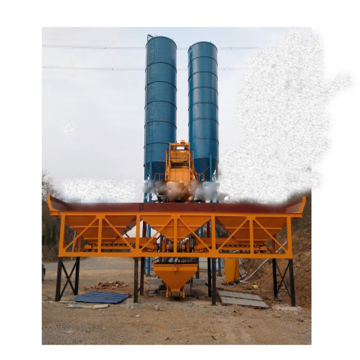 Export to Malaysia HZS120 concrete mixing plant