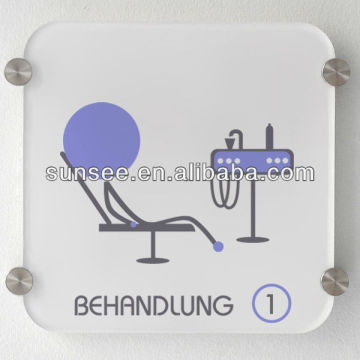 Acrylic plastic light sign, Novelty design plexglass treatment sign PSIGN-003