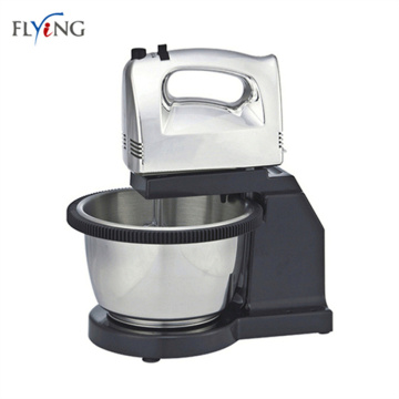 Stylish And Easy-To-Use Hand Mixer With Rotating Bowl