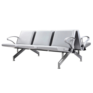 Waiting Bench with Pu Row Link Chairs and Pu Cushion Seating: Comfortable Waiting Chair Solution