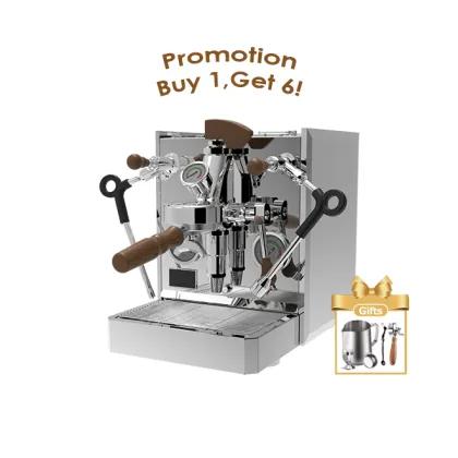 Espresso E61 System Tea Coffee Machine - 1 Group Espresso Machines With Milk Frother