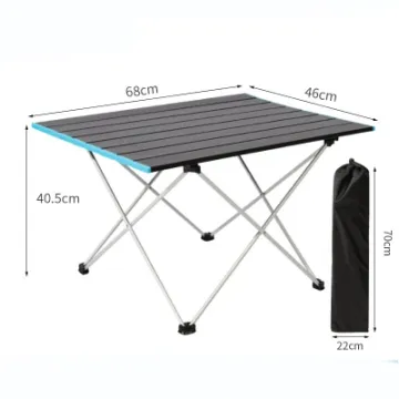 Aluminum Alloy Folding Camping Table Portable Picnic Barbecue Table Outdoor Furniture