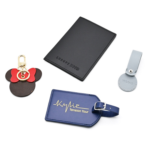 High quality PU leather multi-shaped Key pendant