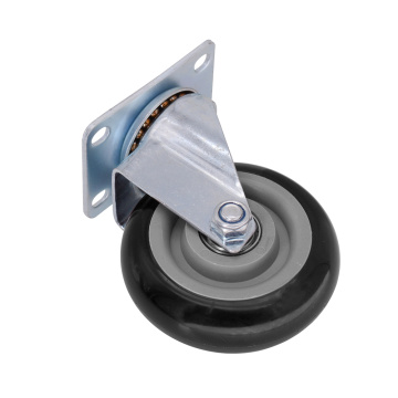 PVC (PU) Caster Wheel-Black mit mittlerer Dienst