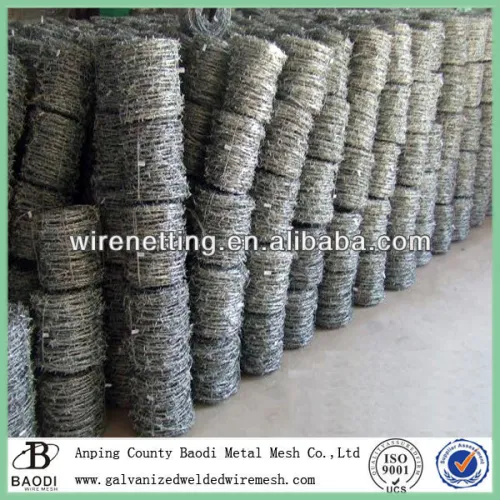 Galvanized Iron Unit Weight Of Barbed Wire, High Quality Galvanized