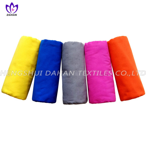 Polyester Pure Color Microfiber Suede Towel 100%polyester pure color microfiber suede towel Manufactory