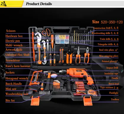 Toolbox Household Set Combination Electric Dedicated Tools