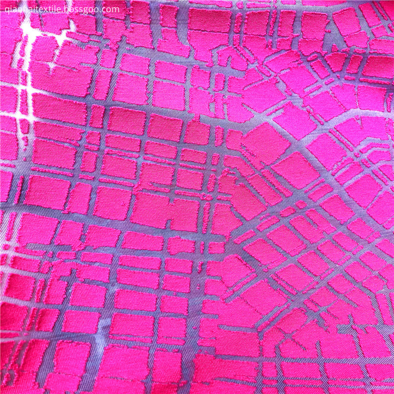 Factory Knitted Printed Burn out Fabric