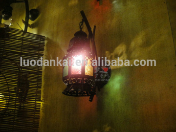 China 2014 newest turkish decor mosaic glass wall lamp