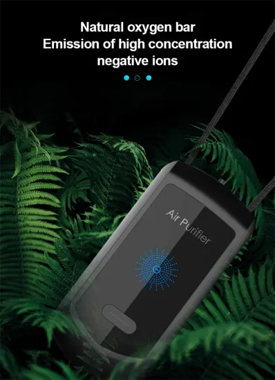 Portable Wearable Smart Air Purifier for Home