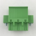 Pluggable female terminal block with flange ears