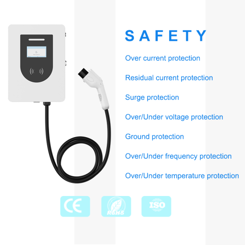 EU European AC Single Gun EV Charger 22kW AC Ev Charger Home Using Type 2 Supplier