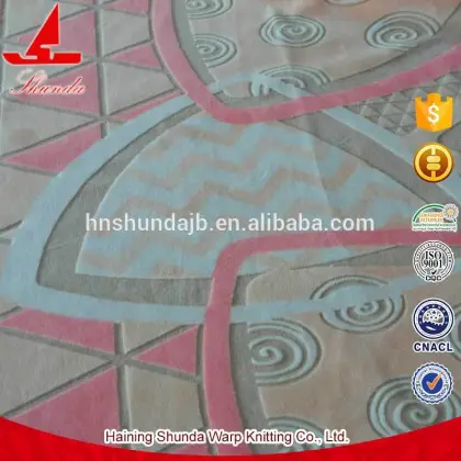 Wholesale Crystal Velvet 2.5mm Burn-out Printed Quilt Fabric