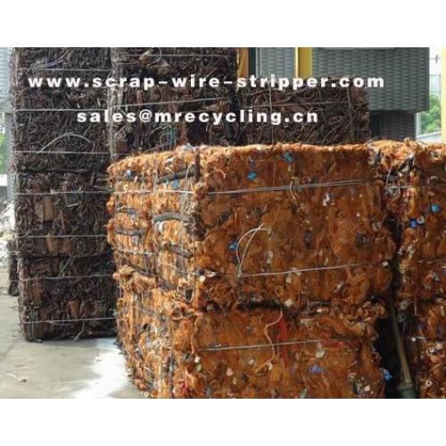 wire cutting at stripping machine