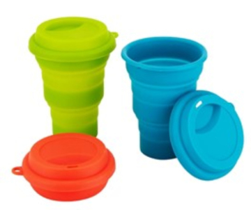 430mL Foldable Solid Color Silicone Cup