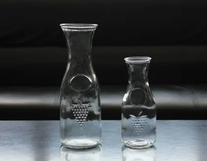 Largel high clear glass carafe