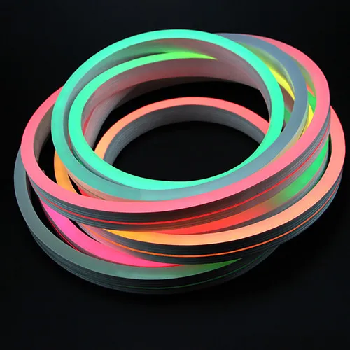 220V SMD5050 60LEDs 14x26mm RGB Colorful Flex Neon Rope for Outdoor Decoration