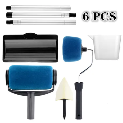 DIY Paint Runner Pro Roller Brush Tools Set with Flocked Edger