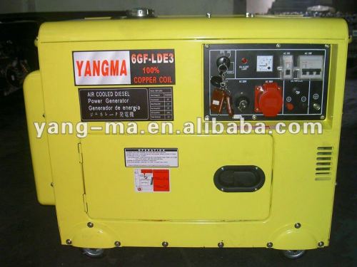 model 6GF-LDEA, ATS type 6kw Yanmar style small super silent diesel generator 6kva