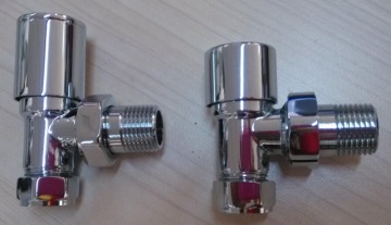 Hot Sale Round handle angle radiator valve and lockshiled valve