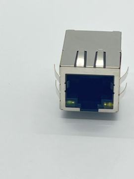 Jack Lubang Melalui LED Vertikal Terlindung RJ45