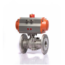 Flange Pneumatic Actuated Stainless Steel Ball Valve