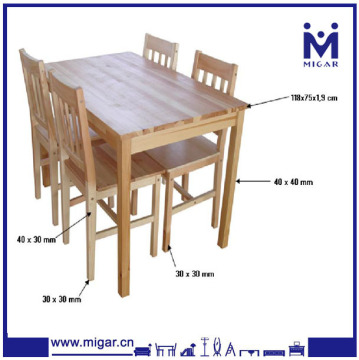 2015 Cheap Solid Wood Dining Table and Chair D06