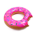 Inflatable PVC water toy printed donut swim ring