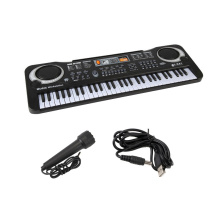 Music Electronic Organ With 61 Keyboard and Micro-phone Musical Puzzle Toys For Children &T8