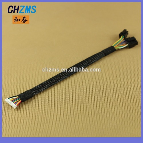 OEM /ODM Custom Made Braided Jacket Coated 15P 1.25mm pitch connector to Micro-Fit 3.0 Cables Assembly