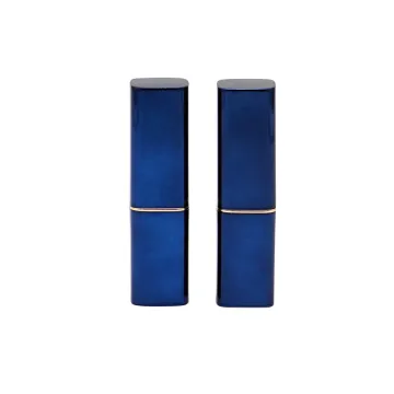 Square Blue Lipstick Tube Plastic Lip Balm Tube