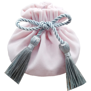 Custom Pink Suede Microfiber Jewelry Pouches & Velvet Drawstring Bags
