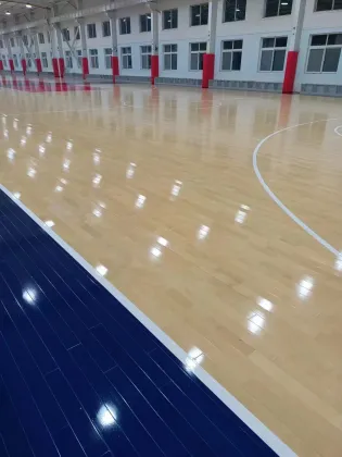 Single Keel Maple Wooden Floor for Basketball Court