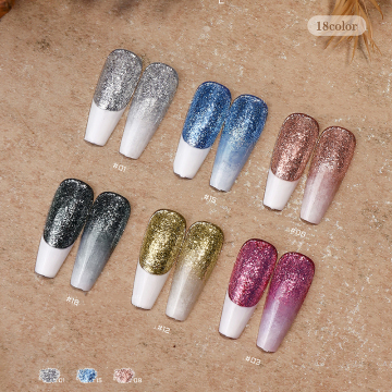 Miukiula Nhật Bản siêu bóng 24 màu gel sơn móng tay - Platinum long lanh