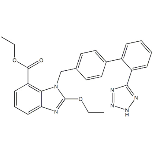 Etyl-2-etoxi-l - [[2- (lHtetrazol-5-yl) bifenyl-4-yl) metyl] CAS 139481-58-6