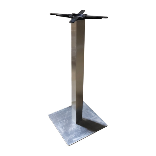 Base tavola quadrata in acciaio inossidabile per barre