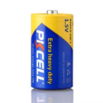 Super Heavy Duty R20p D Размер Carbon Zinc 1,5 В батарея для фонарика