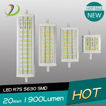 High power 189mm R7S 20W LED R7S Samsung 5630smd R7S LED