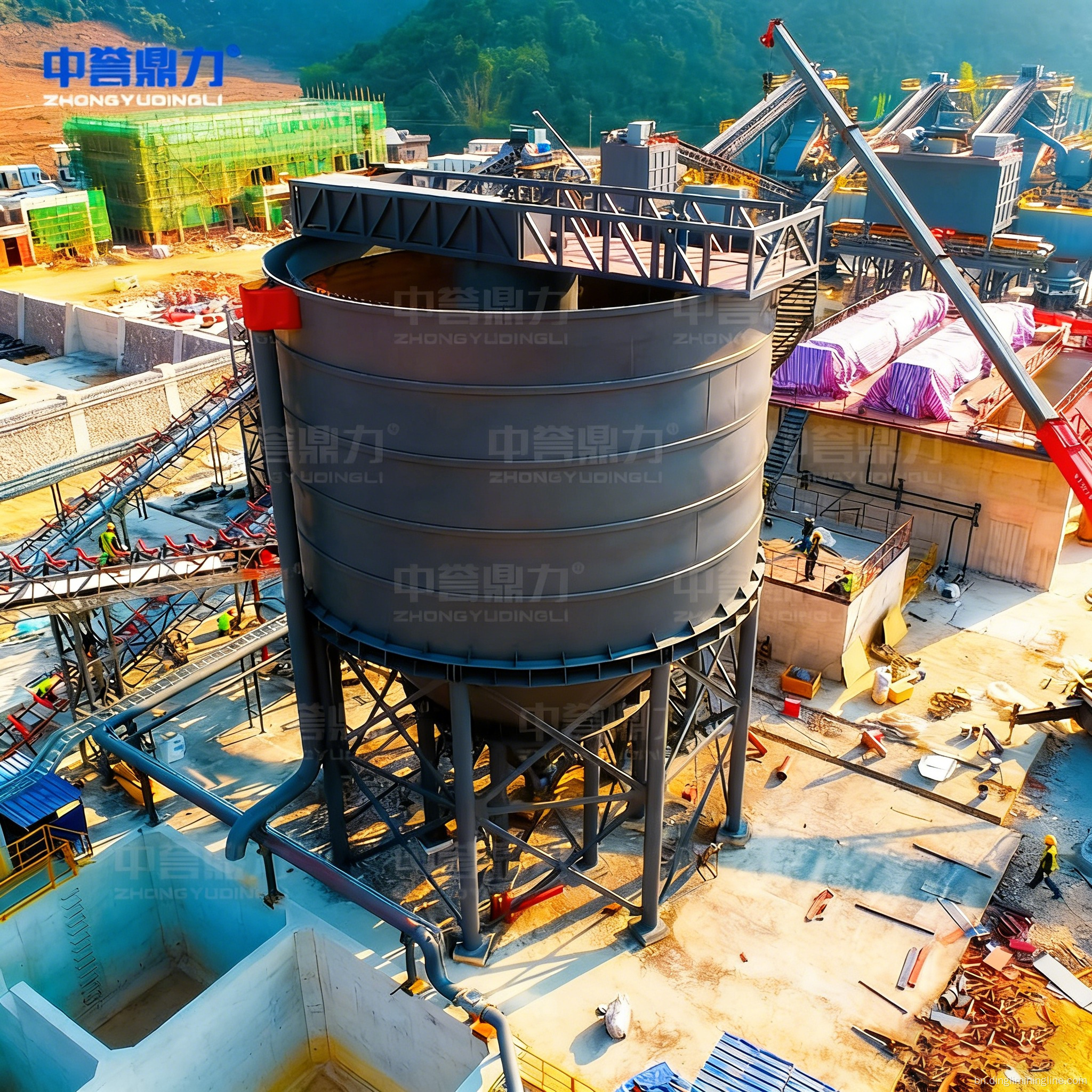 কাস্টমাইজড 100TPH এগ্রিগেট ক্রাশিং প্ল্যান্ট